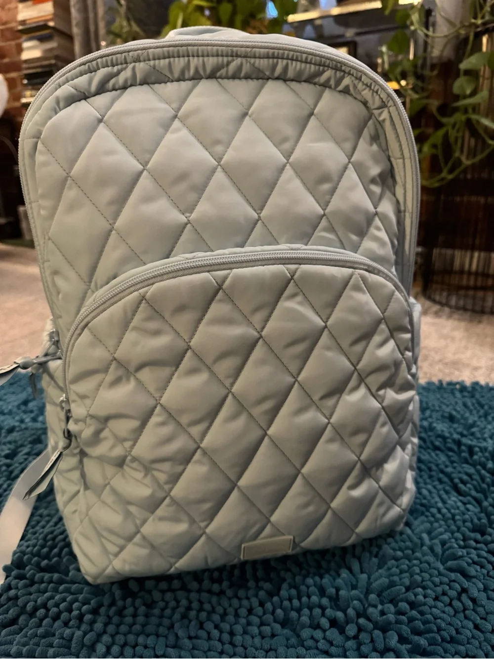 Vera Bradley Quilted Blue Backpack
